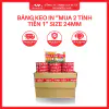 BĂNG KEO IN “MUA 2 TÍNH TIỀN 1” SIZE 24MM GIÁ TỐT