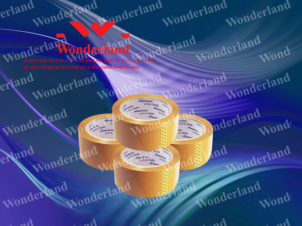 BĂNG KEO ĐỤC 0.8KG LÕI 3.5LI CHẤT LƯỢNG CAO WONDERLAND