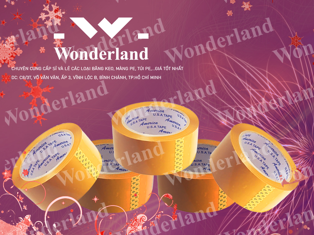 BĂNG KEO ĐỤC 1.3KG LÕI 3.5LI CHẤT LƯỢNG CAO WONDERLAND GIÁ SỈ TỐT NHẤT