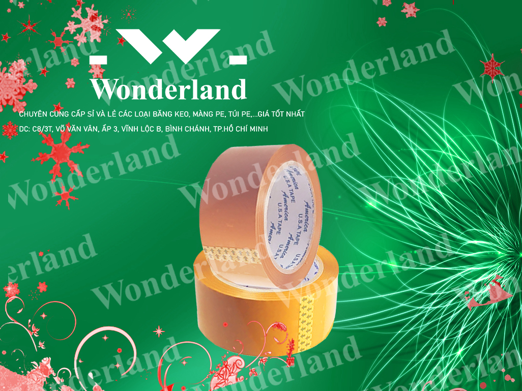 BĂNG KEO ĐỤC 1.3KG LÕI 3.5LI CHẤT LƯỢNG CAO WONDERLAND