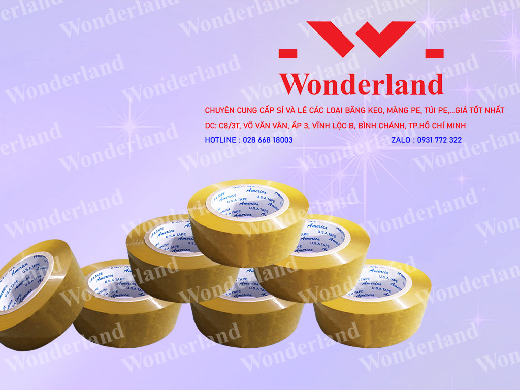 BĂNG KEO ĐỤC 2KG LÕI 5LI WONDERLAND CHẤT LƯỢNG CAO GIÁ SỈ TỐT NHẤT