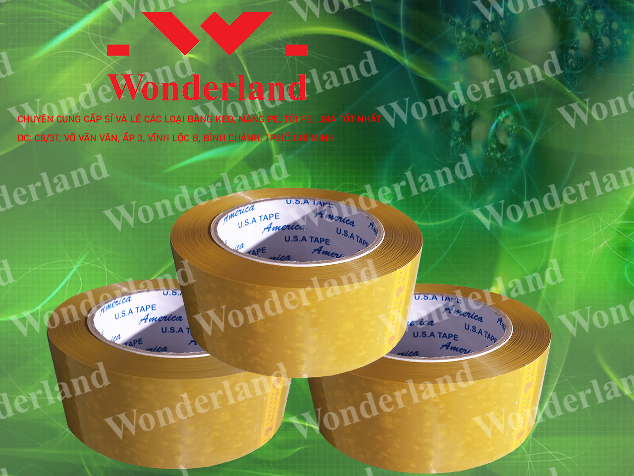 BĂNG KEO ĐỤC 2.3KG LÕI 3.5LI CHẤT LƯỢNG CAO WONDERLAND GIÁ SỈ TỐT NHẤT