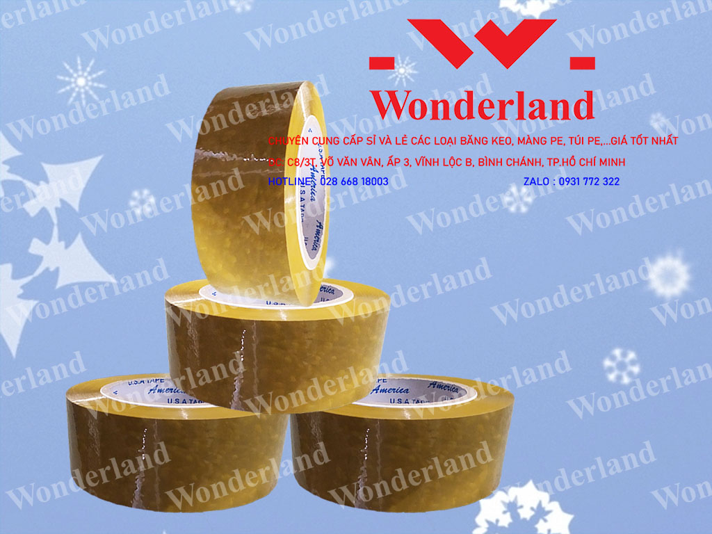 BĂNG KEO ĐỤC 2.4KG LÕI 5LI CHẤT LƯỢNG CAO THƯƠNG HIỆU WONDERLAND
