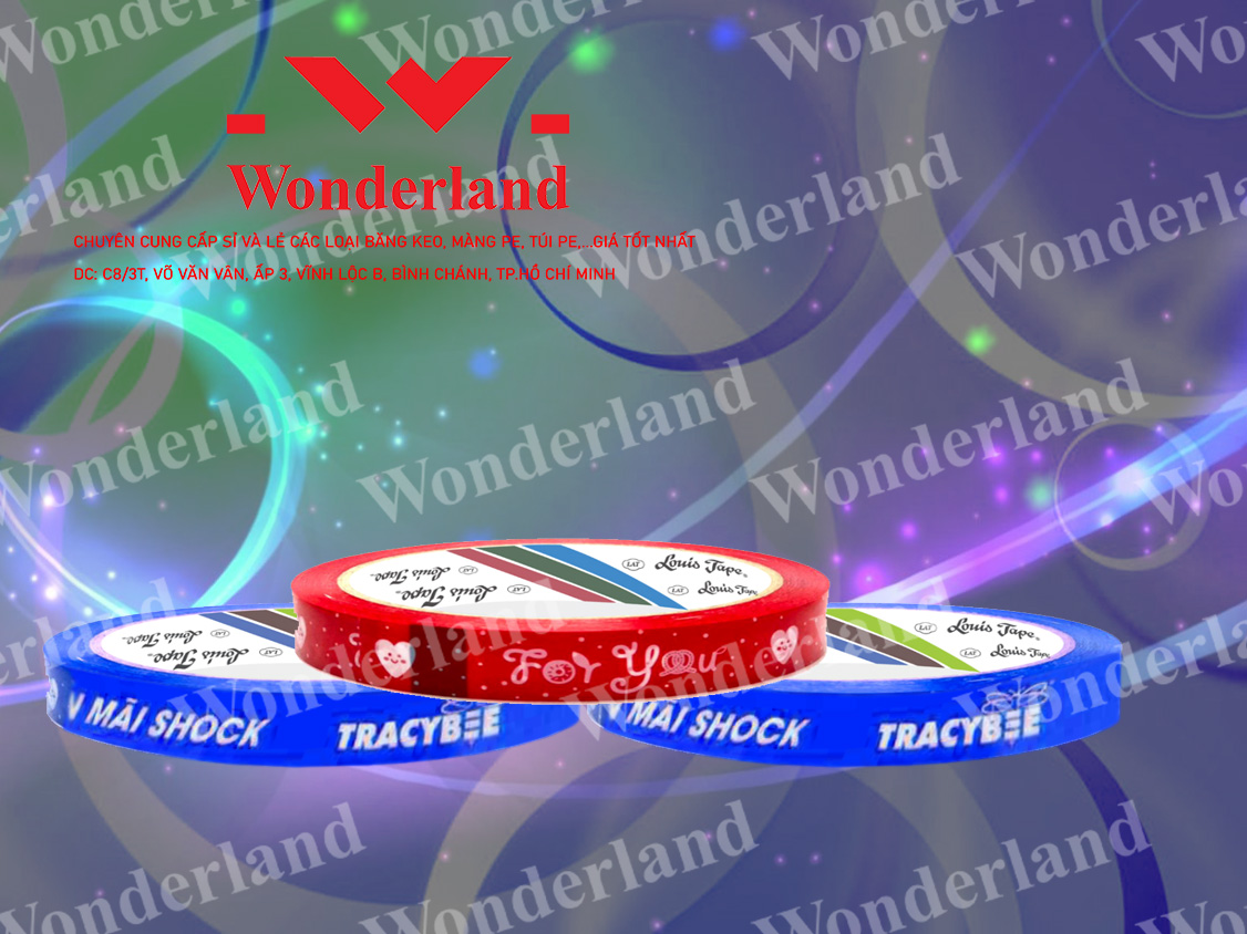 BĂNG KEO IN 20MM CHẤT LƯỢNG CAO WONDERLAND