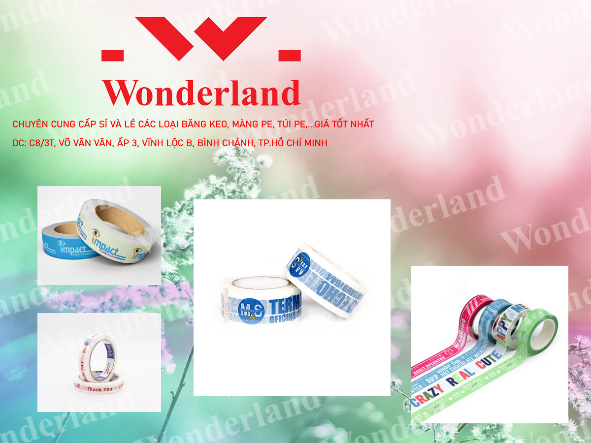 BĂNG KEO IN 30MM TẠI WONDERLAND GIÁ SỈ TỐT NHẤT