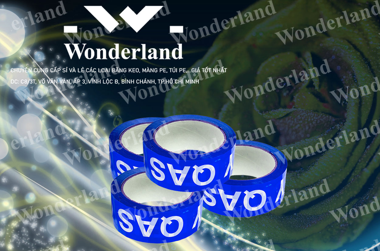 BẰNG KEO IN CHỮ 37MM CHẤT LƯỢNG CAO WONDERLAND GIÁ SỈ TỐT NHẤT
