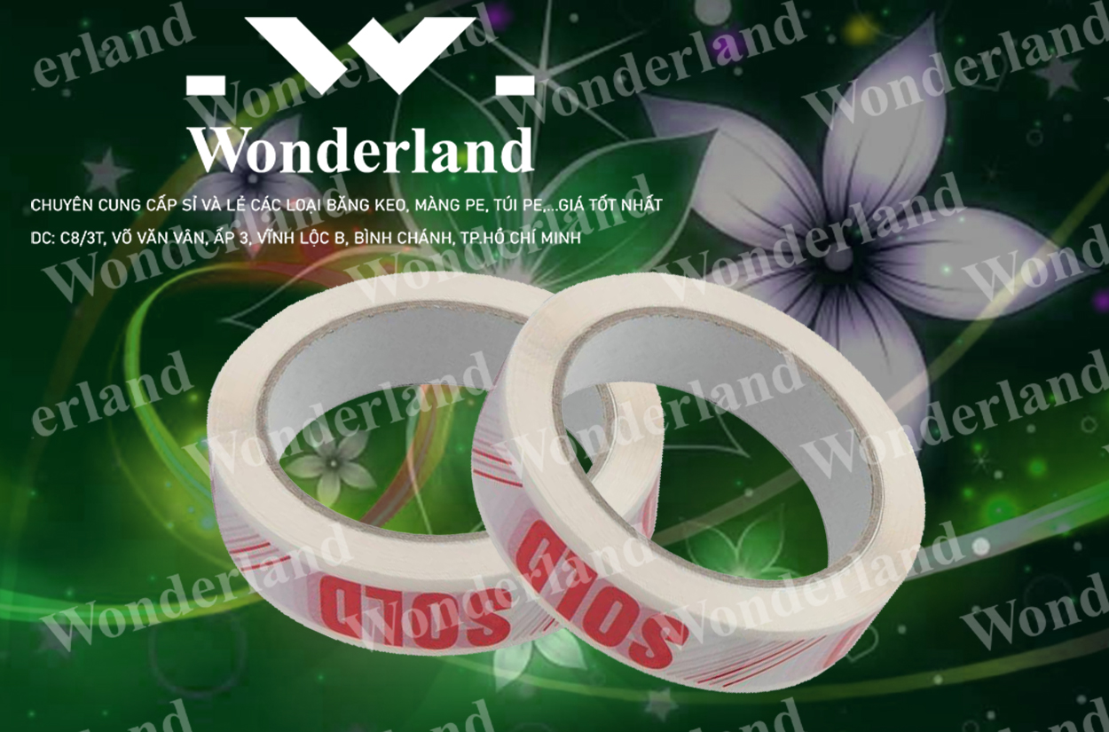 BĂNG KEO IN CHỮ SIZE 21MM CHẤT LƯỢNG CAO WONDERLAND
