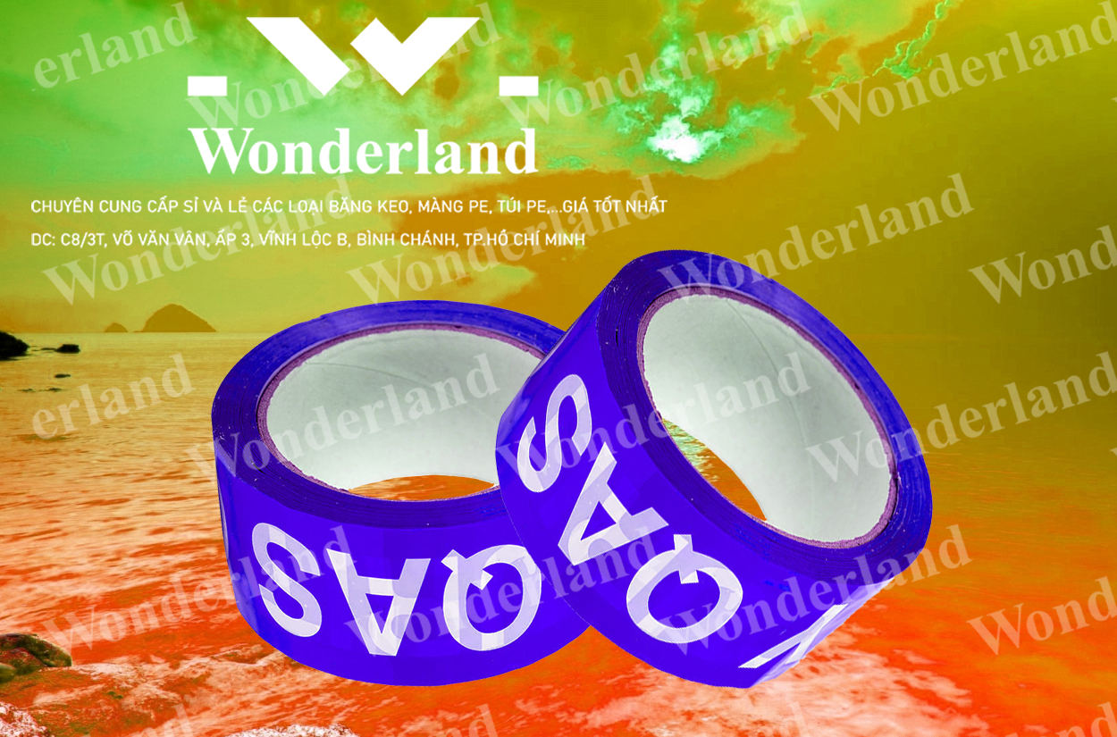 BĂNG KEO IN LOGO 56MM CHẤT LƯỢNG CAO WONDERLAND