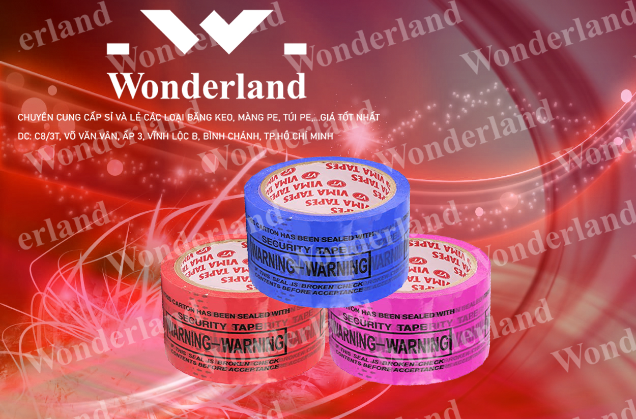 BĂNG KEO IN LOGO 58MM CHẤT LƯỢNG CAO WONDERLAND GIÁ SỈ TỐT NHẤT