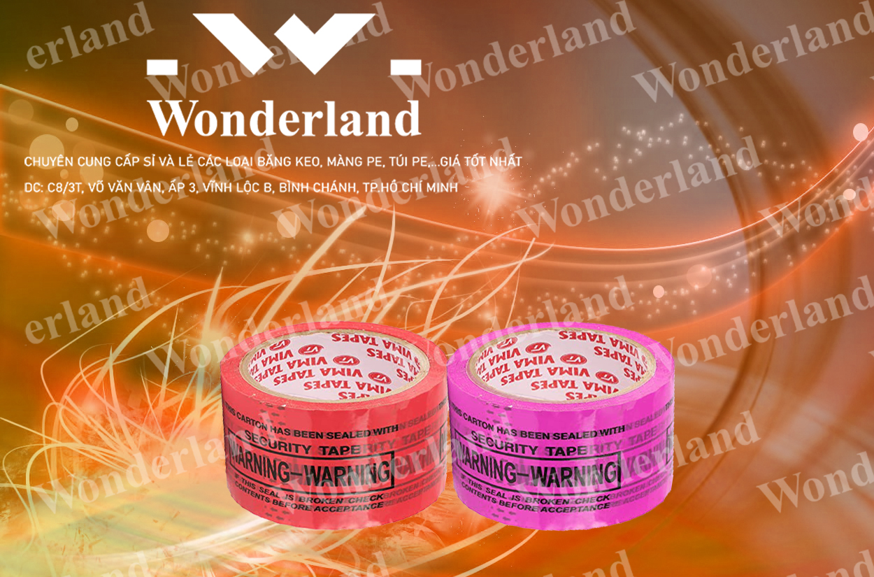 BĂNG KEO IN LOGO 58MM CHẤT LƯỢNG CAO WONDERLAND