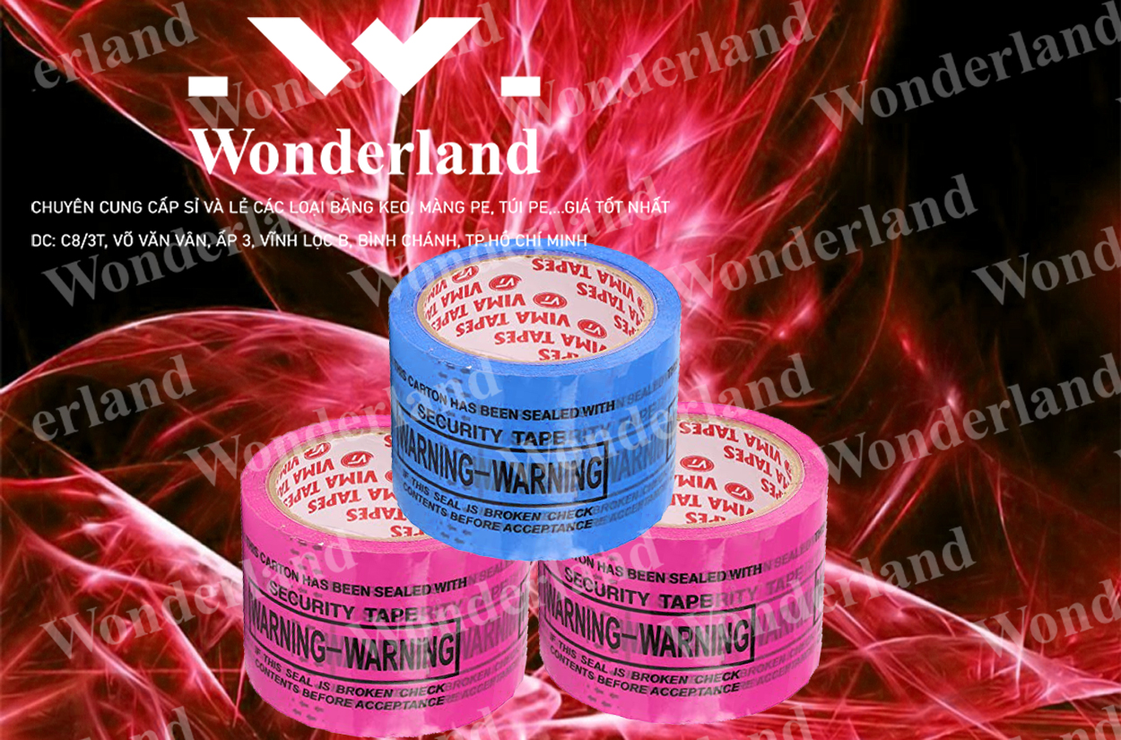 BĂNG KEO IN LOGO SIZE 74MM CHẤT LƯỢNG CAO WONDERLAND