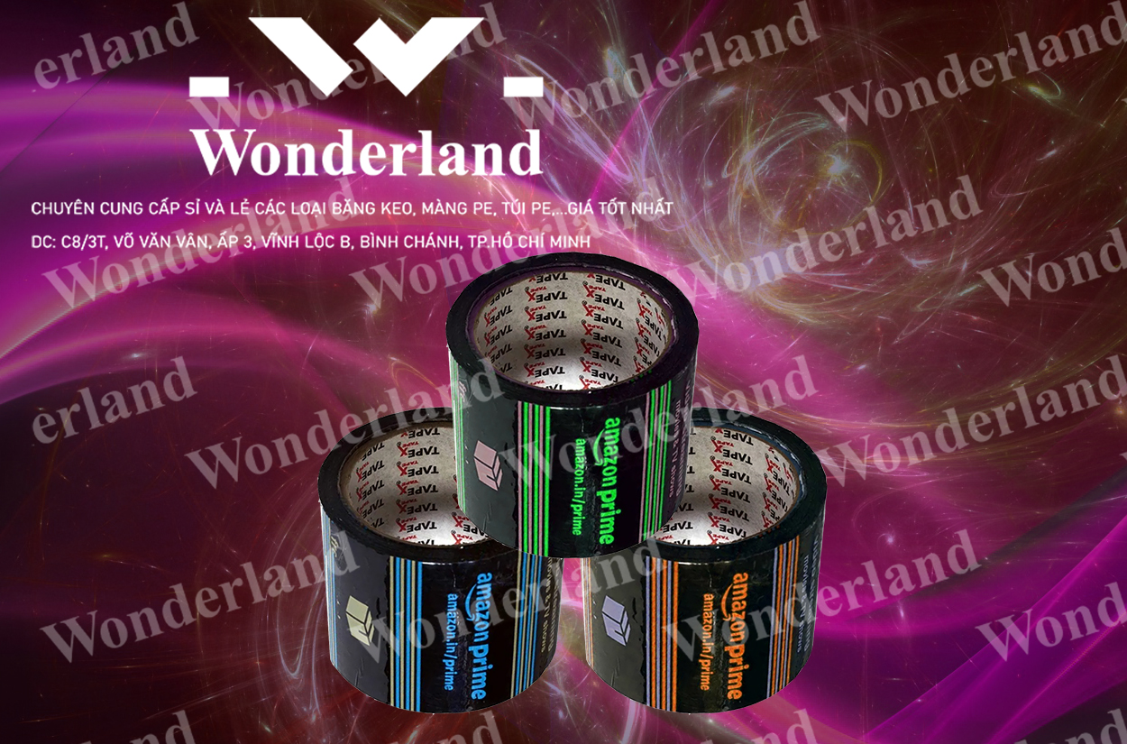 BĂNG KEO IN LOGO 84MM CHẤT LƯỢNG CAO WONDERLAND GIÁ SỈ TỐT NHẤT