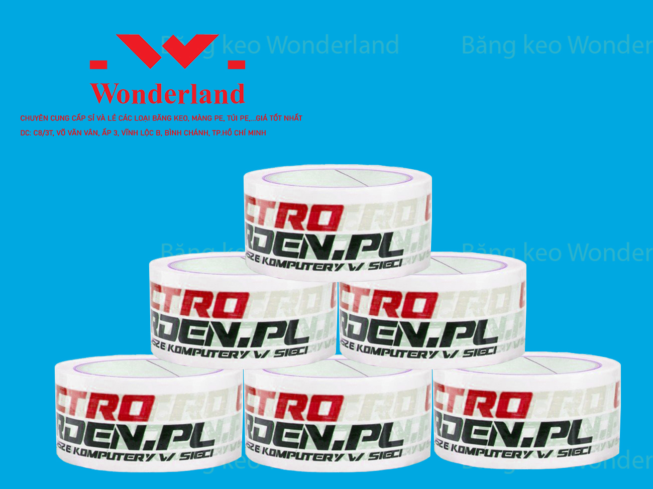 BĂNG KEO IN LOGO WONDERLAND