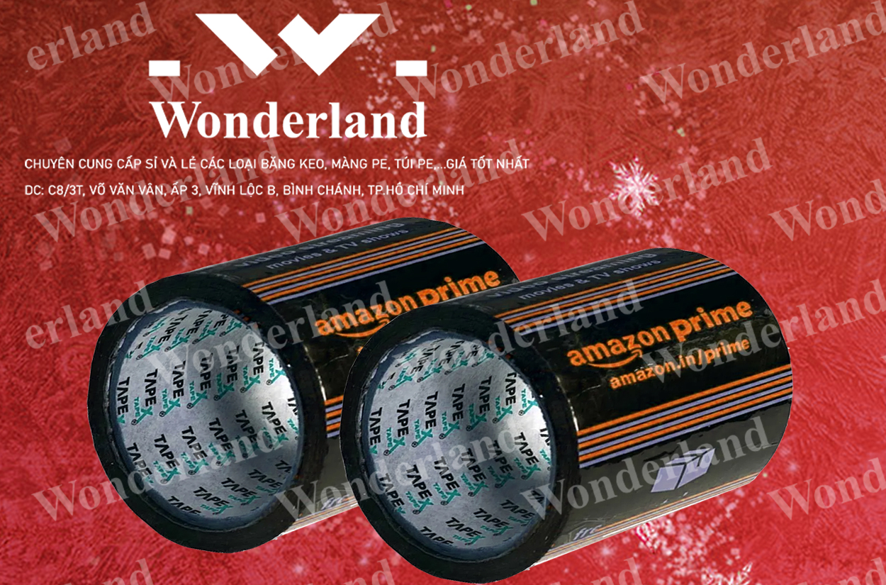 BĂNG KEO IN LOGO SIZE 100MM CHẤT LƯỢNG CAO WONDERLAND