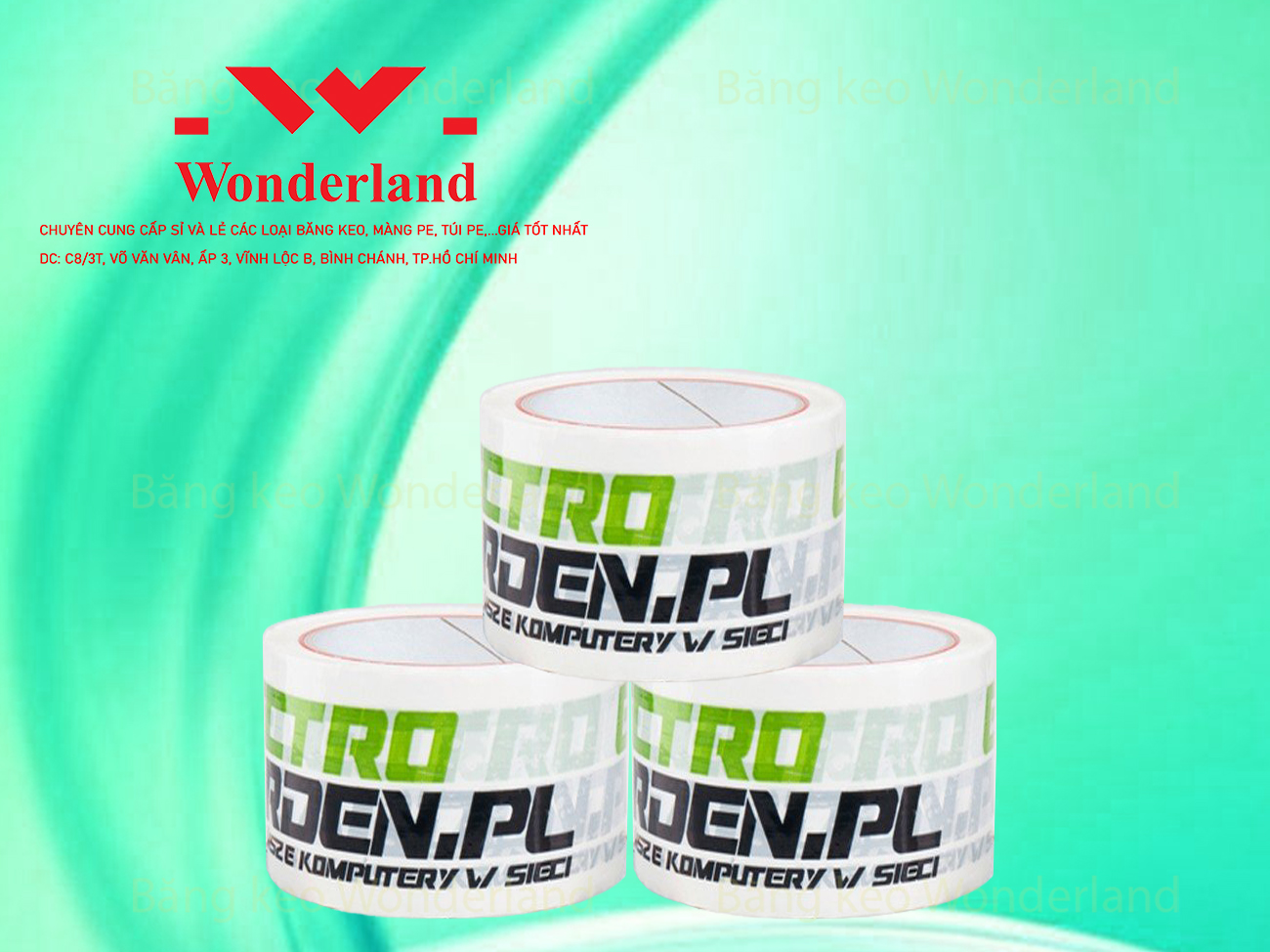 BĂNG KEO IN LOGO SIZE 57MM CHẤT LƯỢNG CAO WONDERLAND