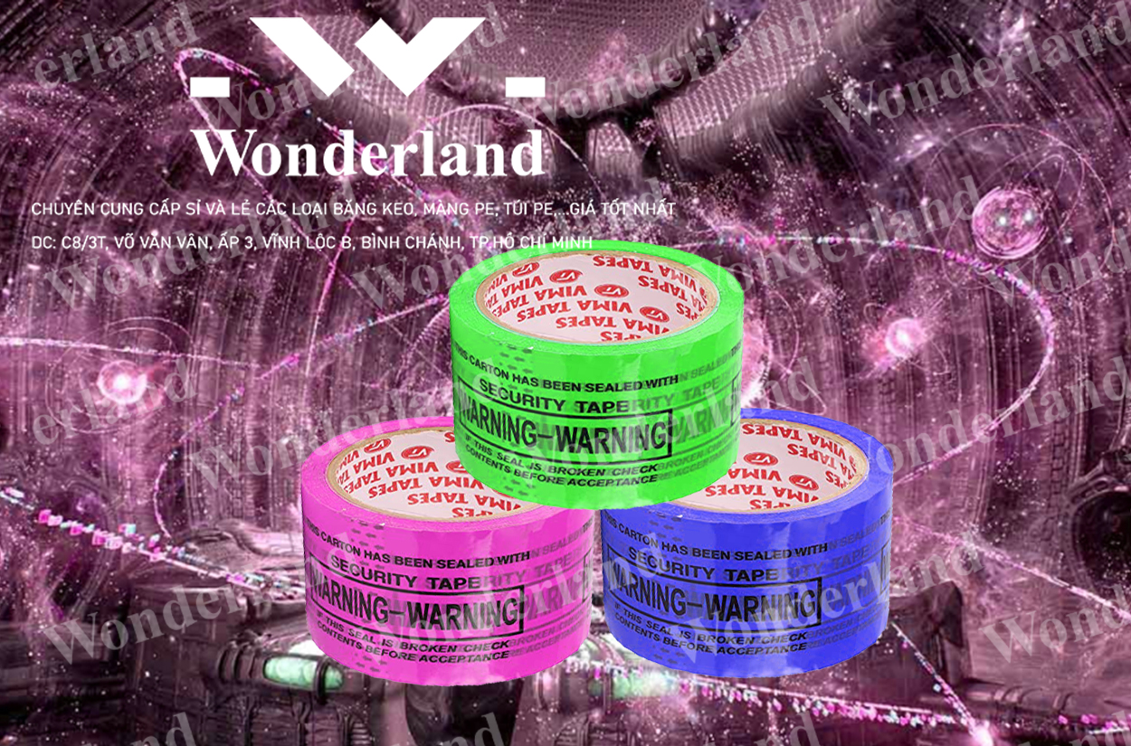 BĂNG KEO IN LOGO SIZE 60MM CHẤT LƯỢNG CAO WONDERLAND GIÁ SỈ TỐT NHẤT