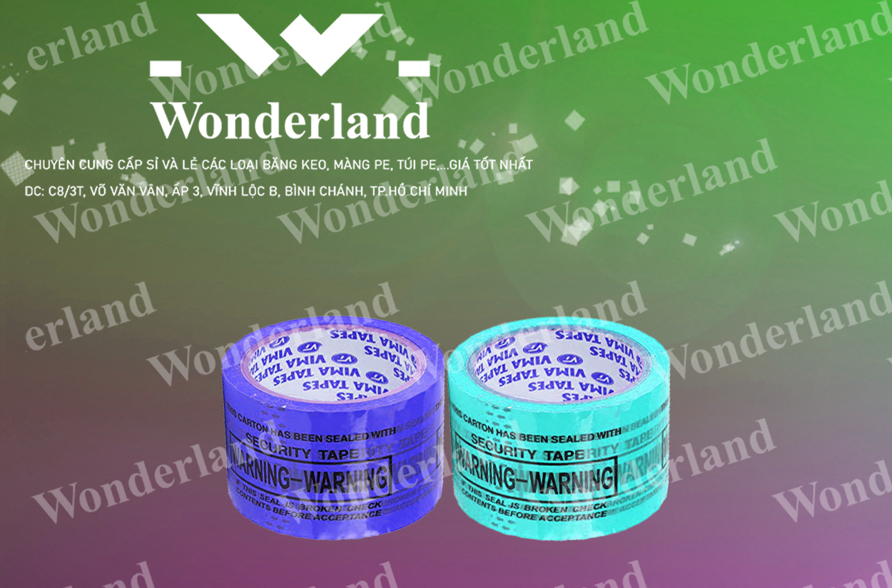 BĂNG KEO IN LOGO SIZE 72MM CHẤT LƯỢNG CAO WONDERLAND