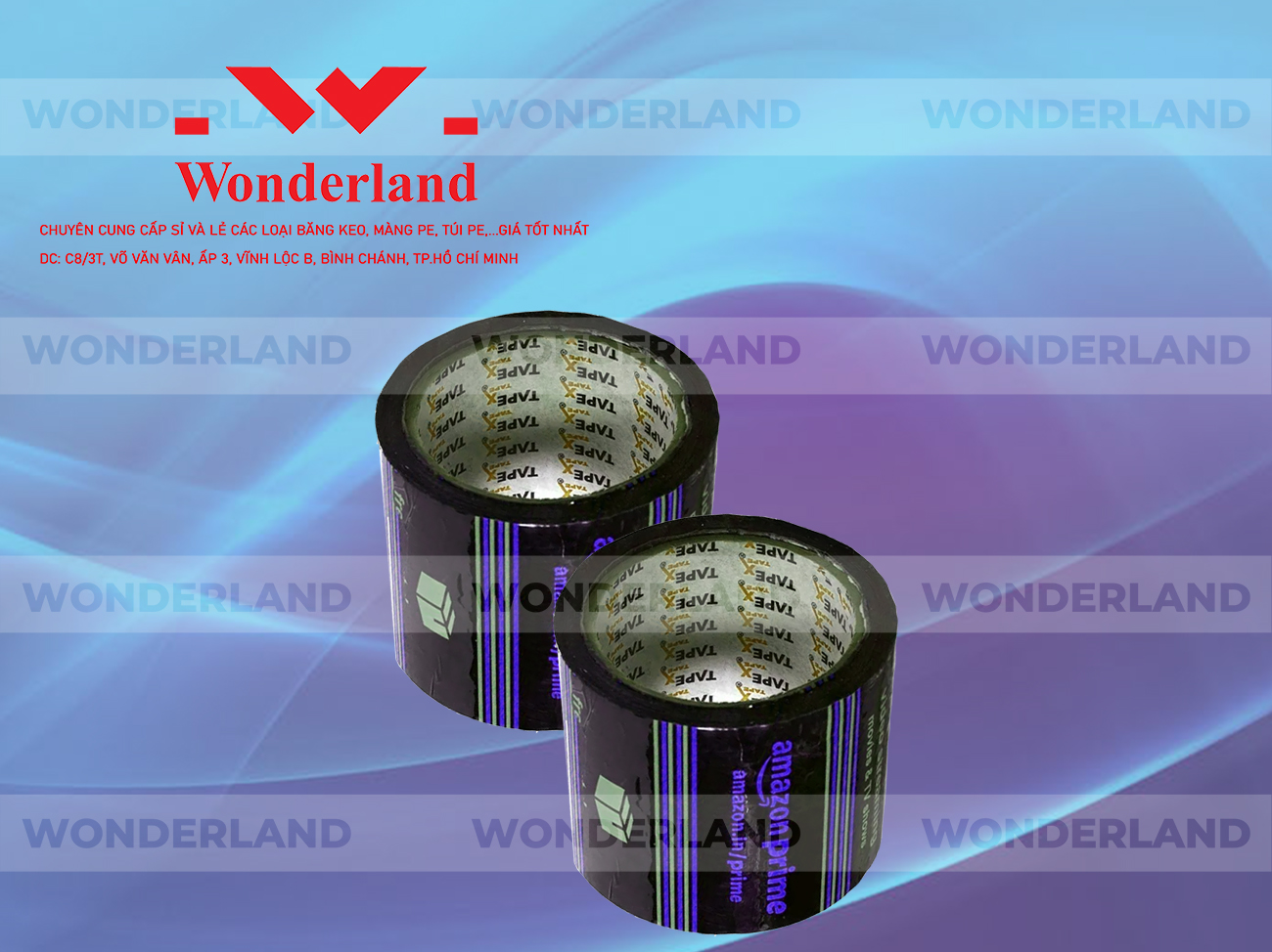 BĂNG KEO IN LOGO SIZE 77MM CHẤT LƯỢNG CAO WONDERLAND
