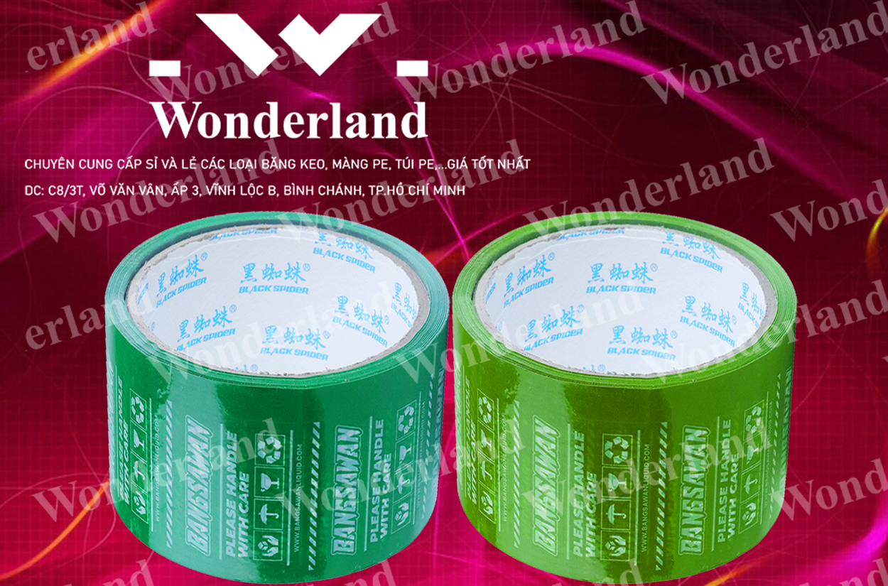 BĂNG KEO IN LOGO SIZE 78MM CHẤT LƯỢNG CAO WONDERLAND