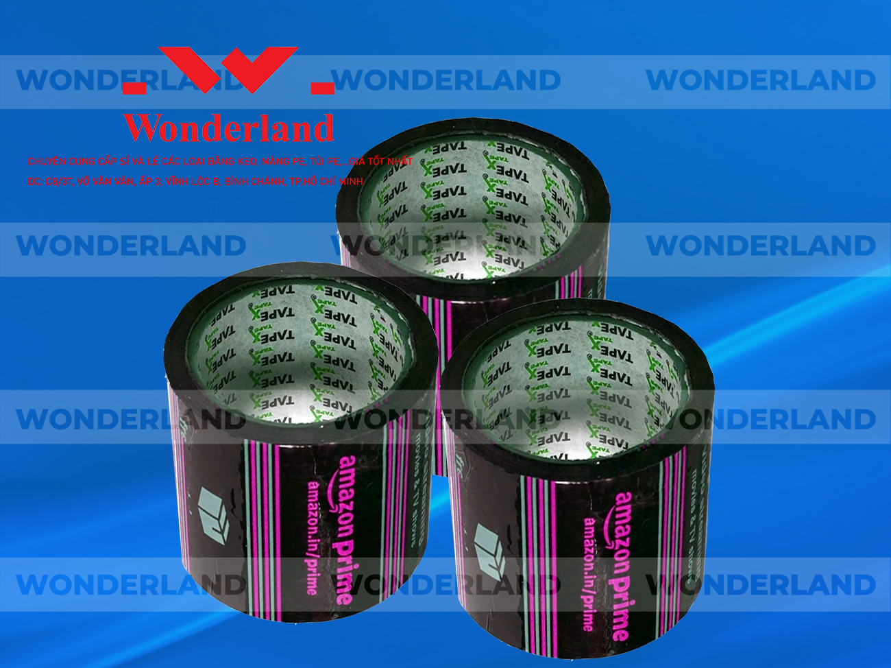 BĂNG KEO IN LOGO SIZE 79MM CHẤT LƯỢNG CAO WONDERLAND GIÁ SỈ TỐT NHẤT