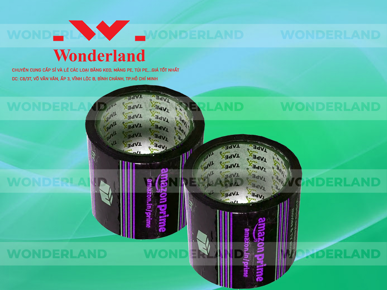 BĂNG KEO IN LOGO SIZE 81MM CHẤT LƯỢNG CAO WONDERLAND