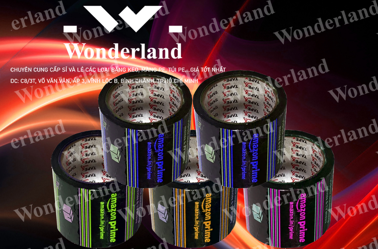 BĂNG KEO IN LOGO SIZE 86MM CHẤT LƯỢNG CAO WONDERLAND GIÁ SỈ TỐT NHẤT