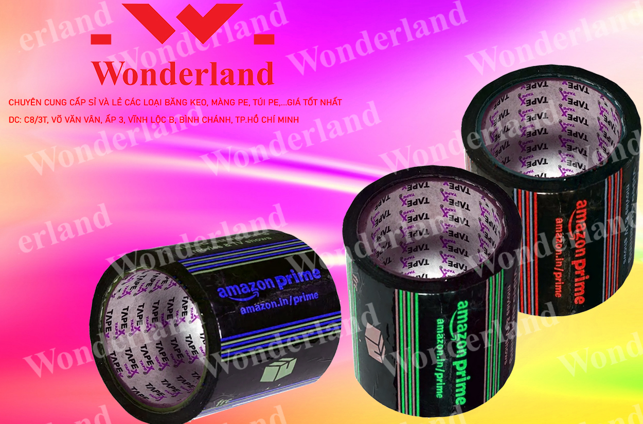 BĂNG KEO IN LOGO 90MM CHẤT LƯỢNG CAO WONDERLAND GIÁ SỈ TỐT NHẤT