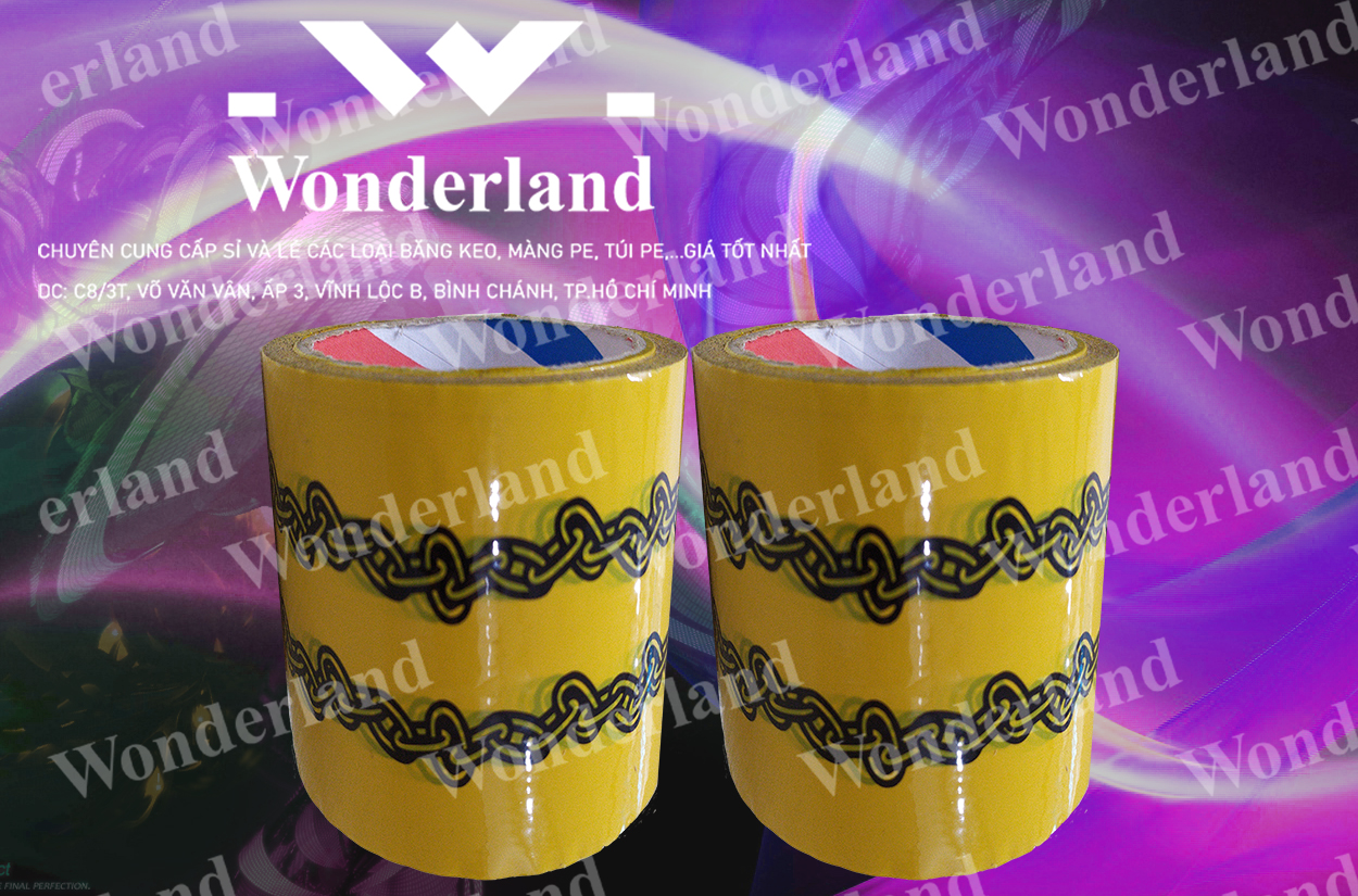 BĂNG KEO IN LOGO SIZE 94MM CHẤT LƯỢNG CAO WONDERLAND