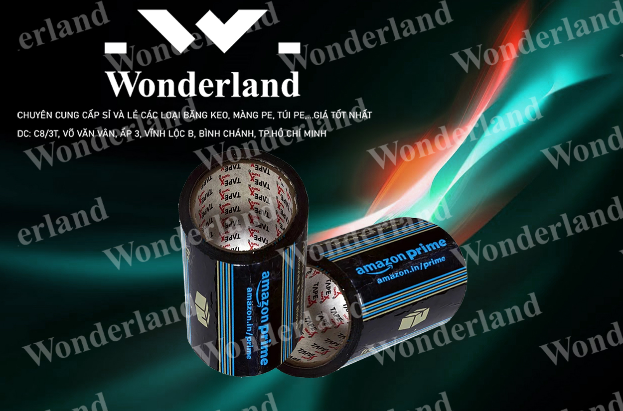 BĂNG KEO IN LOGO SIZE 98MM CHẤT LƯỢNG CAO WONDERLAND GIÁ SỈ TỐT NHẤT