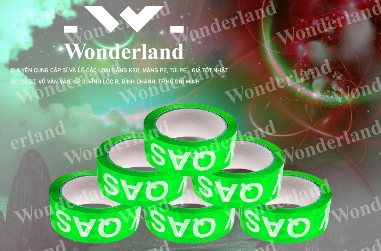 BĂNG KEO IN SIZE 45MM CHẤT LƯỢNG CAO WONDERLAND GIÁ SỈ TỐT NHẤT