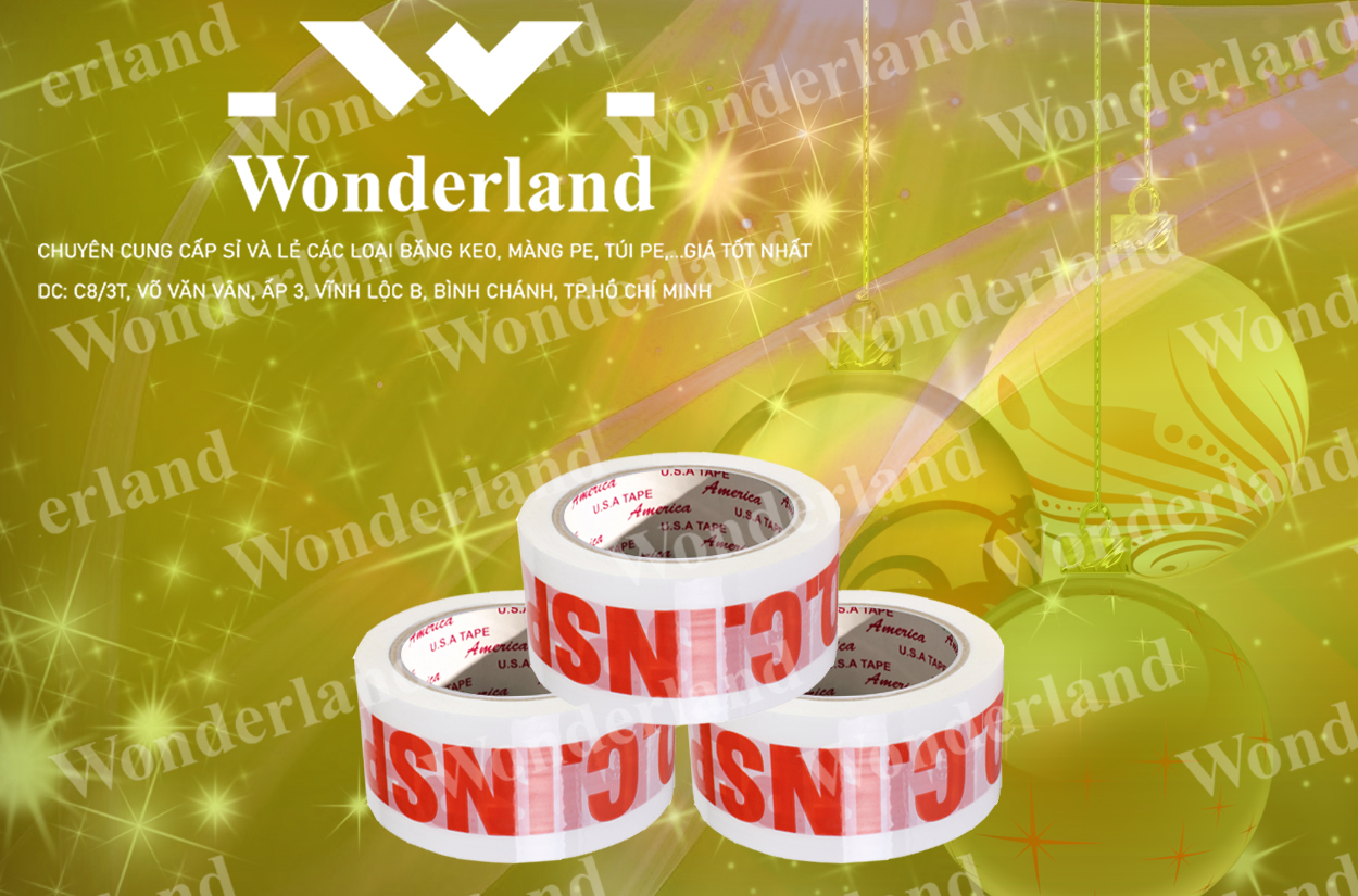 BĂNG KEO IN SIZE 47MM CHẤT LƯỢNG CAO WONDERLAND