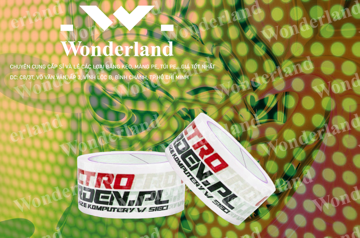 BĂNG KEO IN SIZE 49MM CHẤT LƯỢNG CAO WONDERLAND