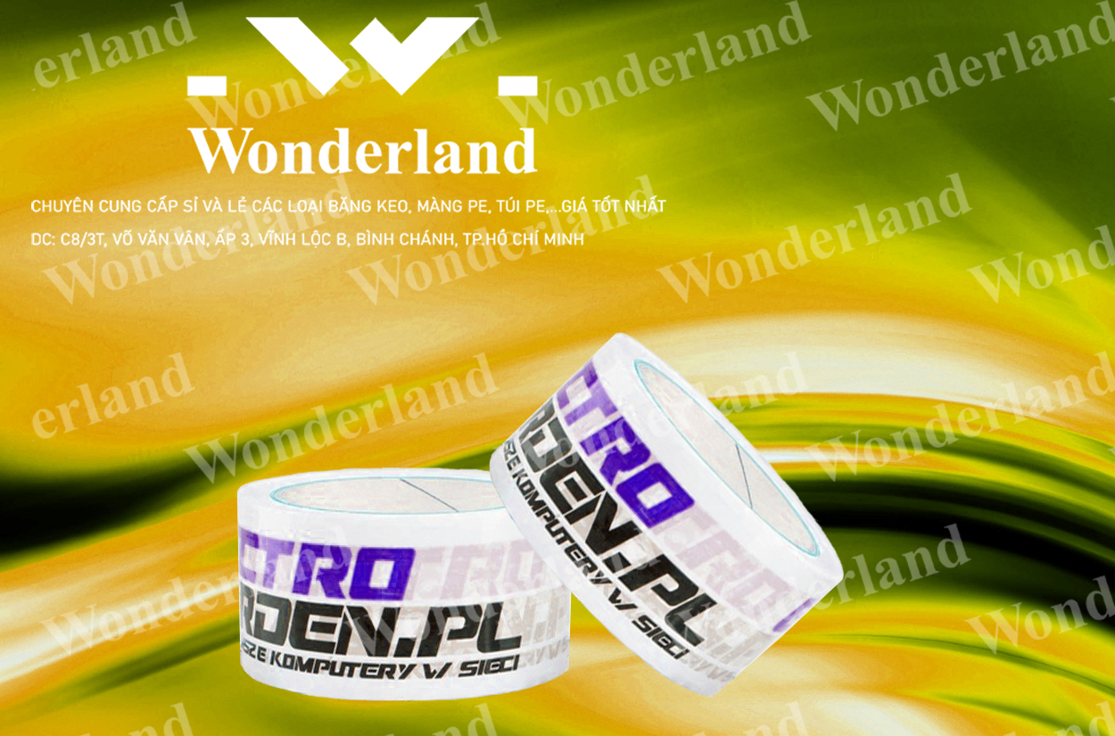BĂNG KEO IN SIZE 51MM CHẤT LƯỢNG CAO WONDERLAND