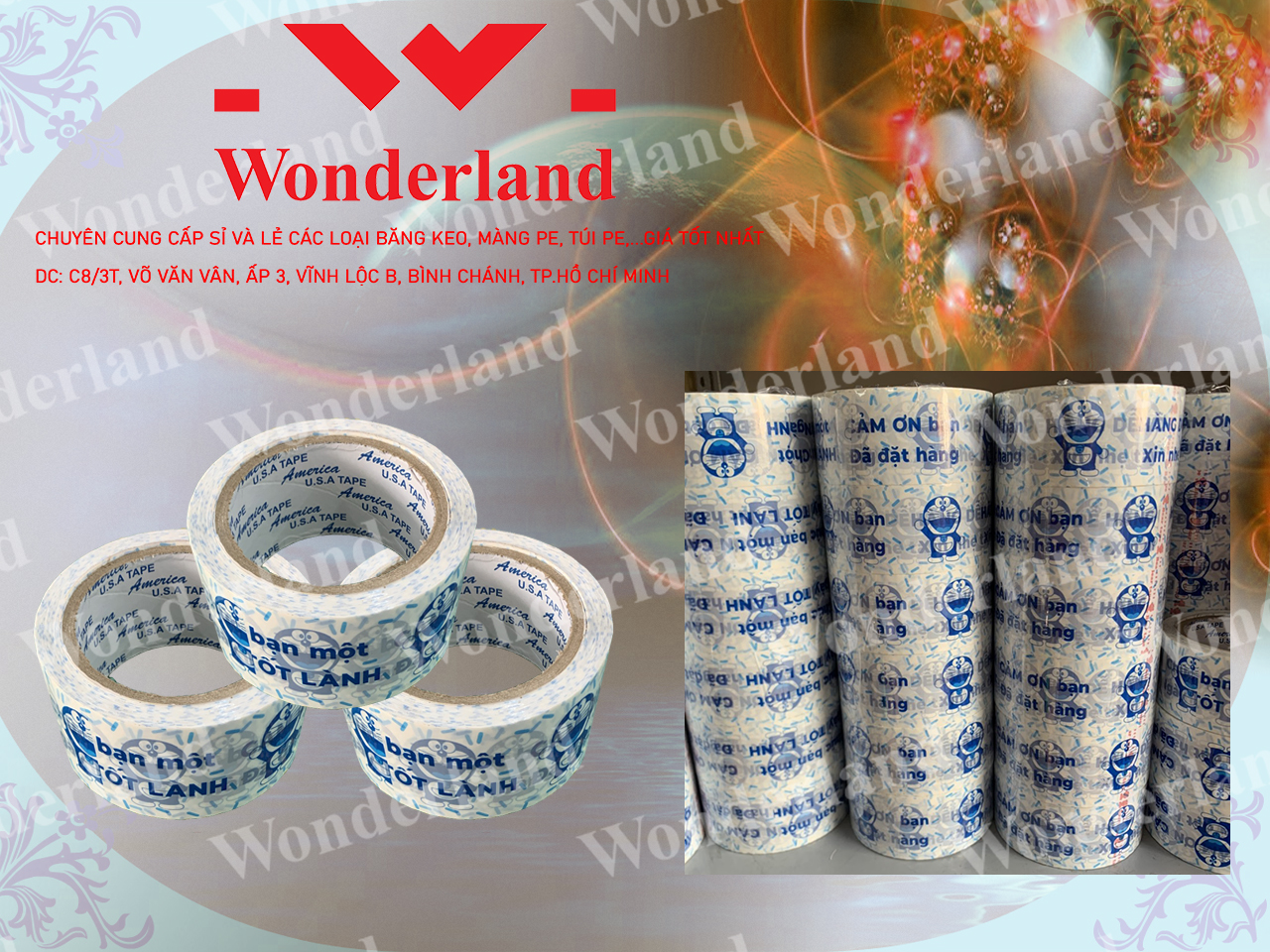 BĂNG KEO IN THANK YOU DOREMON GIÁ SỈ TỐT NHẤT TẠI WONDERLAND
