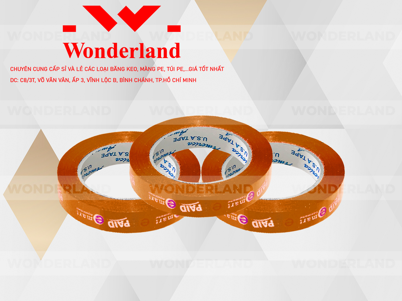 BĂNG KEO IN THEO YÊU CẦU DÁN LY 12MM NỀN CAM IN 2 MÀU TRẮNG SỮA & TÍM (MẪU 01) GIÁ TỐT NHẤT TẠI WONDERLAND