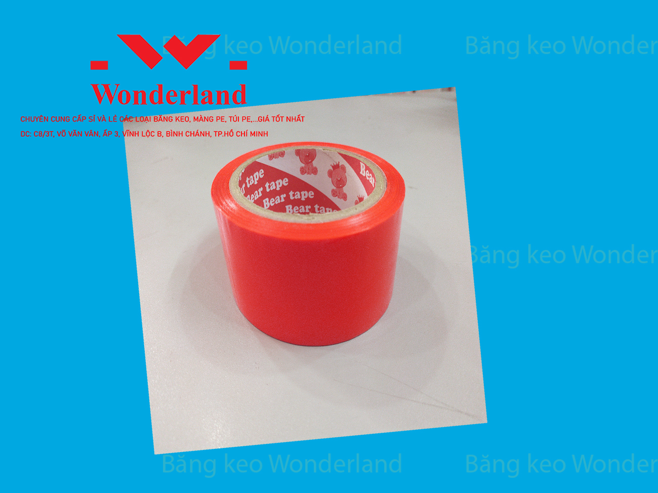 BĂNG KEO MÀU ĐỎ WONDERLAND