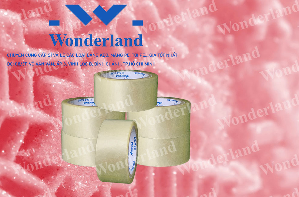 BĂNG KEO TRONG 0.8KG LÕI 3.5LI CHẤT LƯỢNG CAO WONDERLAND GIÁ SỈ TỐT NHẤT