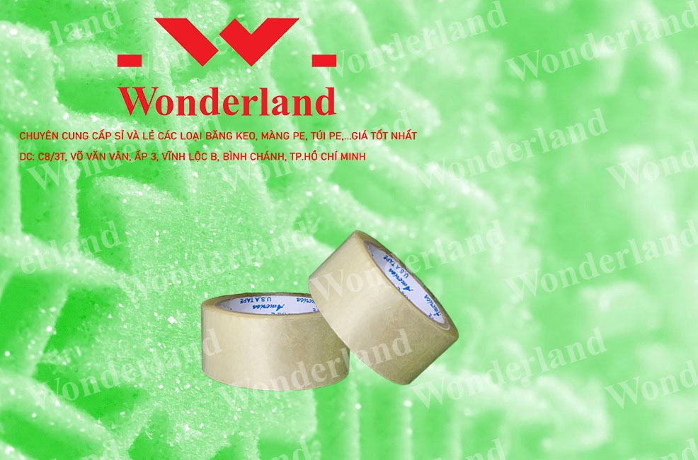 BĂNG KEO TRONG 0.8KG LÕI 3.5LI CHẤT LƯỢNG CAO WONDERLAND
