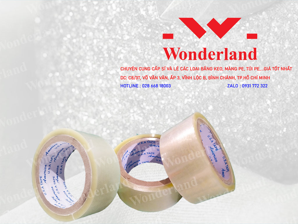 BĂNG KEO TRONG 0.8KG LÕI 7LI GIÁ SỈ TỐT NHẤT TẠI WONDERLAND