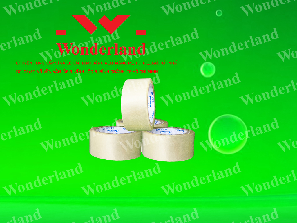BĂNG KEO TRONG 1.2KG LÕI 3.5LI CHẤT LƯỢNG CAO WONDERLAND