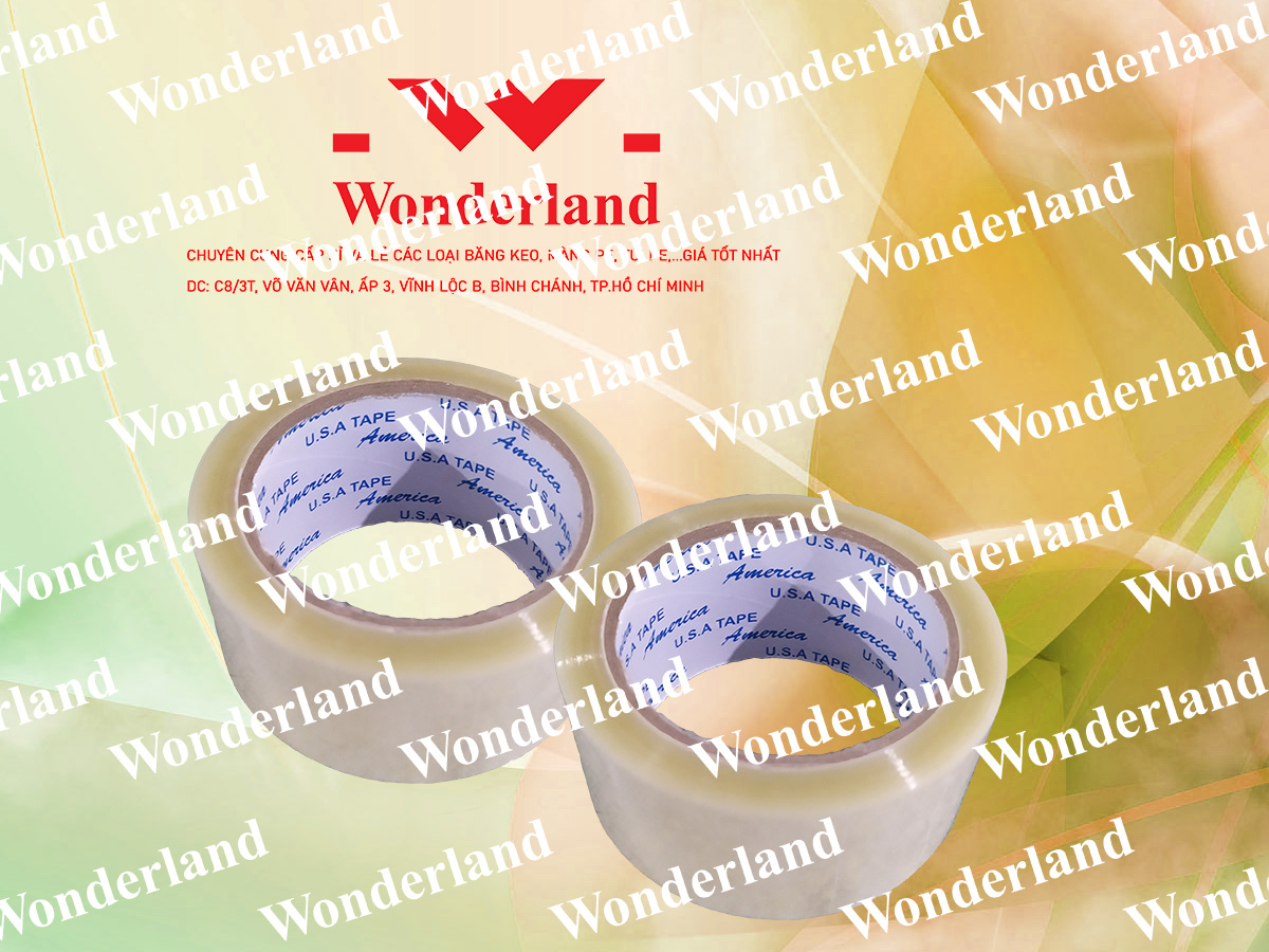 BĂNG KEO TRONG 1.5KG LÕI 3.5LI CHẤT LƯỢNG CAO WONDERLAND