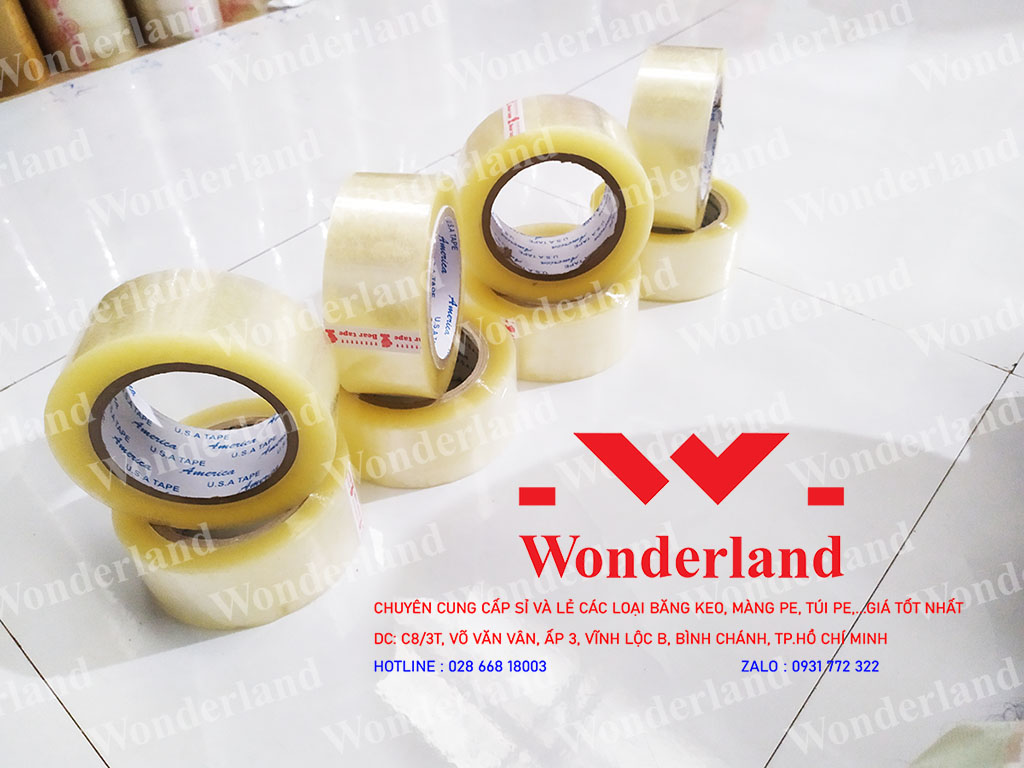 CÔNG TY WONDERLAND CHUYÊN CUNG CẤP CÁC LOẠI BĂNG KEO TRONG GIÁ SỈ TỐT NHẤT