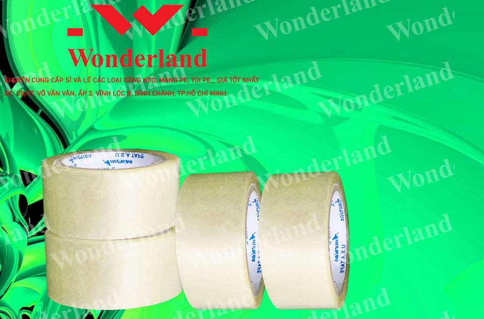 BĂNG KEO TRONG 1KG LÕI 3.5LI CHẤT LƯỢNG CAO WONDERLAND