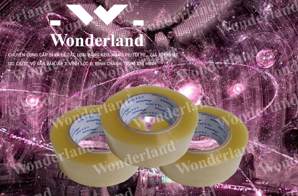 BĂNG KEO TRONG 2.6KG LÕI 5LI CHẤT LƯỢNG CAO WONDERLAND GIÁ SỈ TỐT NHẤT