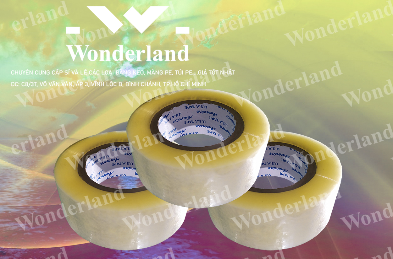 BĂNG KEO TRONG 2.6KG LÕI 7LI CHẤT LƯỢNG CAO WONDERLAND GIÁ SỈ TỐT NHẤT