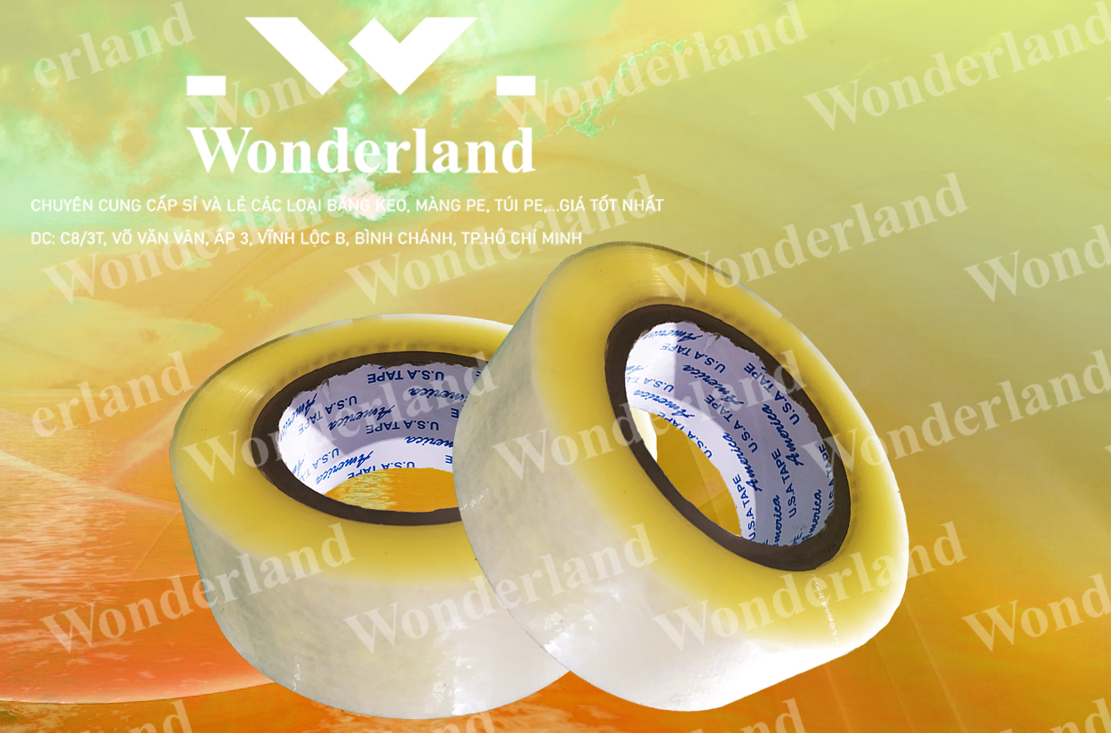 BĂNG KEO TRONG 2.6KG LÕI 7LI CHẤT LƯỢNG CAO WONDERLAND