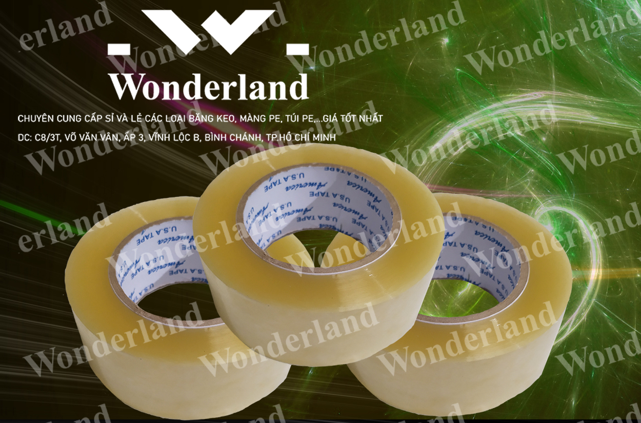 BĂNG KEO TRONG 2.7KG LÕI 5LI CHẤT LƯỢNG CAO WONDERLAND GIÁ SỈ TỐT NHẤT