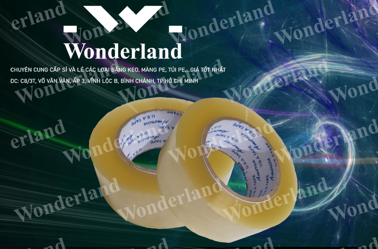 BĂNG KEO TRONG 2.7KG LÕI 5LI CHẤT LƯỢNG CAO WONDERLAND