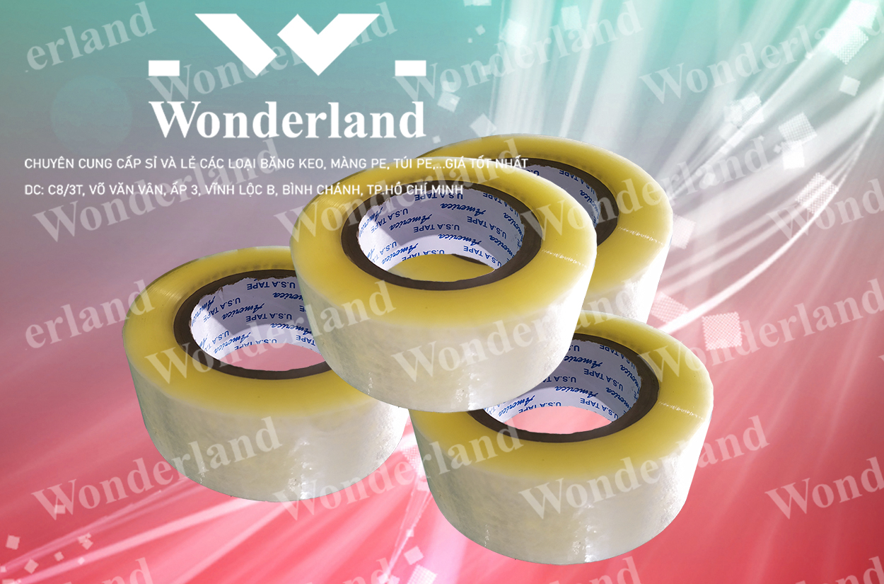 BĂNG KEO TRONG 2.7KG LÕI 7LI CHẤT LƯỢNG CAO WONDERLAND GIÁ SỈ TỐT NHẤT