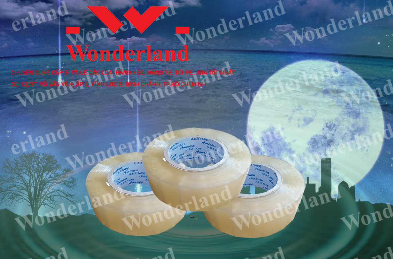 BĂNG KEO TRONG 2.8KG LÕI 3.5LI CHẤT LƯỢNG CAO WONDERLAND GIÁ SỈ TỐT NHẤT